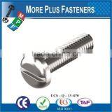 Made in Taiwan DIN 85 ISO 1580 Slotted Pan Head Machine Screw DIN 85 thumbnail-2