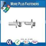 Taiwan JIS B1187 M3 M12 M3-0.5 x 8mm Phillips Pan Head Zinc Finish Steel Square Conical Washer SEMS Machine Screw