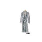 Jacquard Coral Fleece Bathrobe thumbnail-1