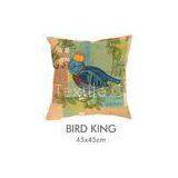 Square Embroidery Birds Applique Pillow Covers 18 X 18 For Chair Floor thumbnail-1