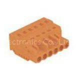 Multi Pin Strip Female 250V 16A 15A MCS Connector With Spring Cage Clamp