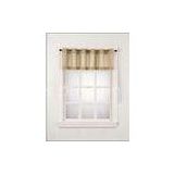 100%  Polyester Taupe Kitchen Window Curtain , Thermal Panel Curtains