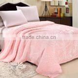 Carved Solid Colour Raschel Blanket thumbnail-1