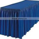Table skirting with shirred pleat box pleat polyester table skirts fashion wedding table linen