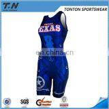 Wholesale Sublimated Custom Women's Wrestling Singlet thumbnail-4
