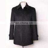 OEM Winter Black Classic Cashmere Coats Mens Fashion