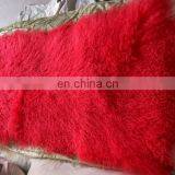 Factory Wholesale Long Hair Tanned Real Mongolian Tibetan Lamb Fur Plate thumbnail-2
