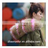 Real Sexy Women Mink Fur Lined Parka Coat thumbnail-5