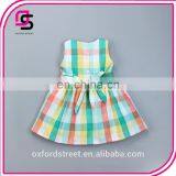 Color Plaid Baby Dress Children Dress Princess Skirt 2017 Summer Girls Dress thumbnail-3