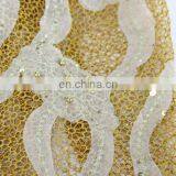 African Guipure Lace /african Wedding Lace Fabric/flower Lace Fabric With Bead thumbnail-6