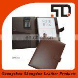 Multi-function Qualitied Leather Document Holder With Calculator