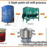 Small scale palm oil processing machine with capacity 1-5tph