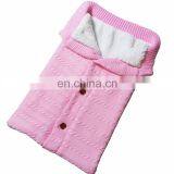 Swaddle Blankets Soft Thick Fleece Knit Baby Girls Boys Stroller Wraps Baby Accessory thumbnail-7