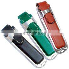 Customize Logo Leather Usb Flash Drives Keychain Usb Flash Memory Full Capacity Usb Stick
