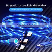 Shenzhen Data Line Newest 2020 Golden Sky Colorful Nylon 1M Micro Usb Type-C Ios Cable 3 In1 Fast Charge Cellphone Data Line thumbnail-3