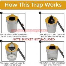 Reusable Humane Auto Reset Multi-catch Flip N Slide Bucket Lid Mouse Rat Trap thumbnail-3