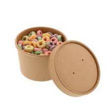 Souper Food Container 8oz Kraft- Kraft Takeaway Soup Pot- Brown Soup Containers With Lids thumbnail-2