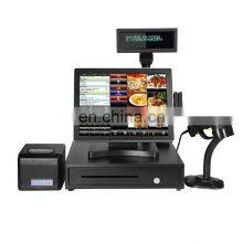 All one cash register in restaurant sells new touch screen store counter scanner cheap laptop retail pos systems