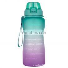 Supplies BPA Free Motivational Outdoor Sublimation Logo 2021 Clear Sports Water Bottle thumbnail-1