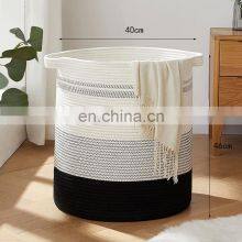 2021 Customer Oriented Material Multipurpose Laundry White Toy Rope Basket Storage thumbnail-3