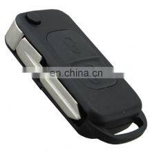 2 Buttons Flip Folding Remote Control Car Key Shell Case For Mercedes Benz thumbnail-2