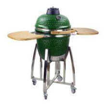 AUPLEX 21 Inch XL Classic Ceramic Big Size Joe Green Egg Shaped Charcoal Bbq Grill Kamado thumbnail-2