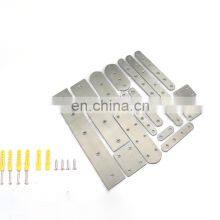 WG0017 Hardware Accessories Stainless Steel Connector Straight Strip Metal Corner Code For Furniture