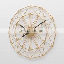 Drop Ship Relojes De Pared Retro Gold Iron Mute Silent Wall Clocks Duvar Saati For Metal Wall Decoration Wall Decor Home Decor thumbnail-5
