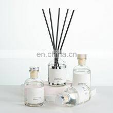 Customized With Gold Foil Box Flower Rattan Sticks 150ml Oil Refills Private Label Reed Diffuser thumbnail-3