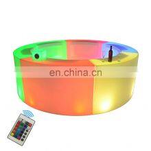 Home Portable Bar Tables Led Furniture Nightclub Lounge Led Cocktail Table Wiederaufladbare LED Bar Theke Aus Kunststoff