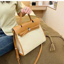 Canvas Kelly Bag Portable Large Capacity Fashion Women's Handbag thumbnail-5