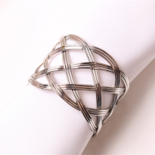 Cheap Wholesale Iron Napkin Buckle Simple Wrapped Wire Napkin Ring thumbnail-2
