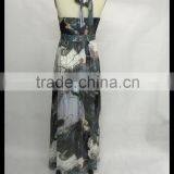 The New 2015 Women Printing Silk Evening Dress thumbnail-2