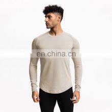 Newest Design Long Sleeve Sports Shirt Men's Outdoor Fitness Gym Top Workout Running Training Pullover Sweatshirt Man Base Shirt thumbnail-3