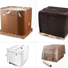 Custom Waterproof Large Pallet Transparent Clear PE Plastic Packaging Cover Bags For Logistic Packing thumbnail-5