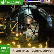 Outdoor 6m 7m Diameter Camp Site Glamping Glass Dome Hotel Tent