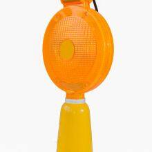 Flashing Barricade Light Solar Warning Light High Brightness Cone Light Portable Led Flashing Street Warning Lamp Solar Warning Light for Road Construction thumbnail-3
