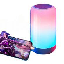 RGB Atmosphere Light Feeding Desktop Colorful Table Lamp Bedside Night Light Wireless Blue Tooth BT Speaker thumbnail-1