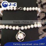 A Grade White Freshwater Pearl Necklace thumbnail-2