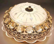 European Style Ceiling Light for Bedroom, Living Room, Study, Copper-colored Lamp, American Style Round Ceiling Light, Modern and Minimalist. thumbnail-3