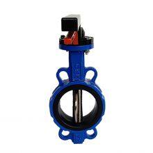 Factory Direct DIN Handle Type Wafer Butterfly Valve WCB/Ductile Iron Body PTFE Soft Sealed SS304 Disc Manual Clamp Connection thumbnail-6