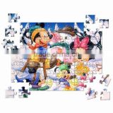 Eco-friendly high quality children A5 paper magnetic jigsaw puzzle