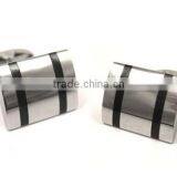 Metal Brush Stainless Steel Cufflink