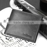Stock Fashion Black Check Grain Wallet for Men thumbnail-2