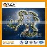 Island Resort Architectural Building Scale Model With Beautiful Landscape