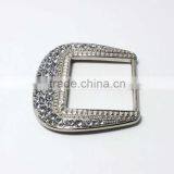 Customized 40mm Silver Plated Overalls Harness Metal Belt Buckle for Women Coat thumbnail-2