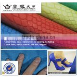 2014 hot sale snake skin pu leather for shoes and bags
