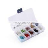 Top Quality 8mm 100pcs Metal Style #1 Caystal Rhiestone Ball Shape Spacer Beads Silver Plated Mix Color Lot For Jewelry Making thumbnail-1