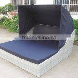 Comfortable With High Quality Cushion Outdoor Rattan Bed thumbnail-1