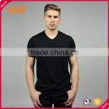 Custom V-neck T-shirt Cheap Mens Bulk t Shirt Logo Printed thumbnail-1